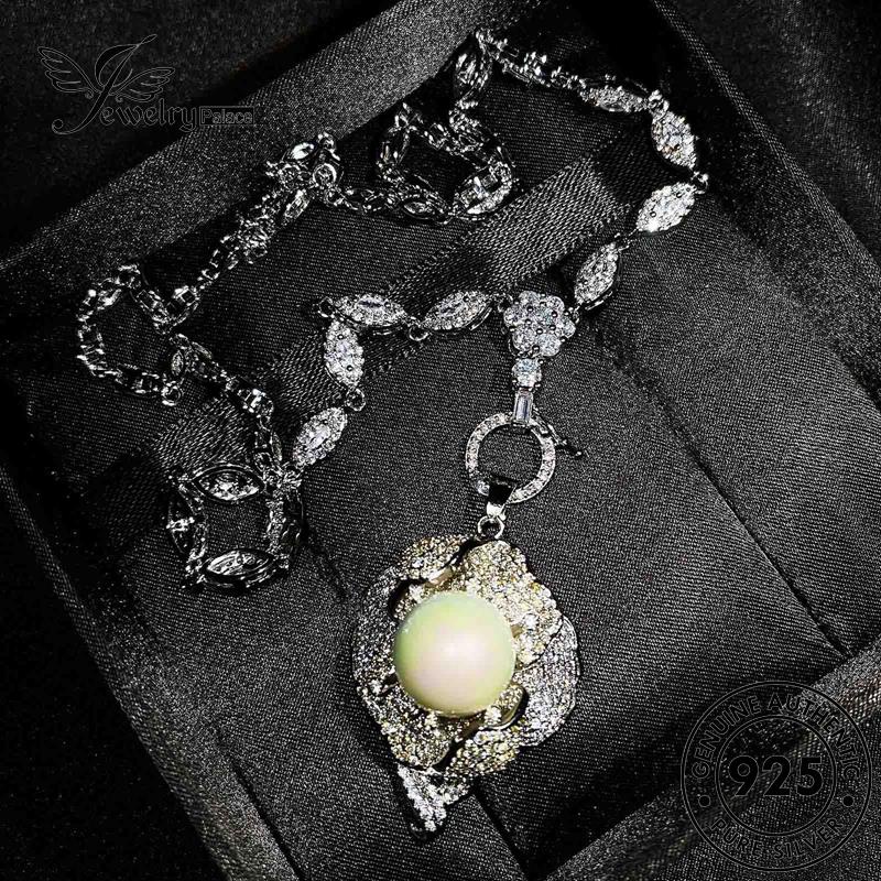 Perhiasantempat Kalung Perak Wanita Mulia925 Citrine Asli N1297