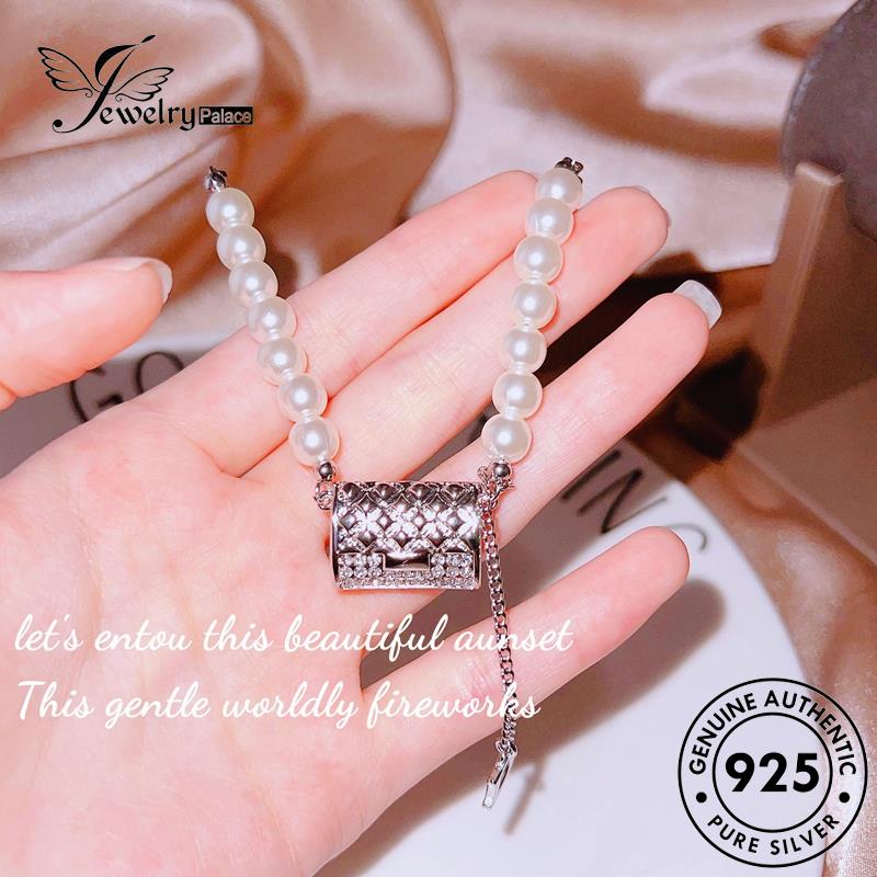 Jewelrypalace Kalung Mutiara Perak925 Wanita Mewah Original Ringan N1321