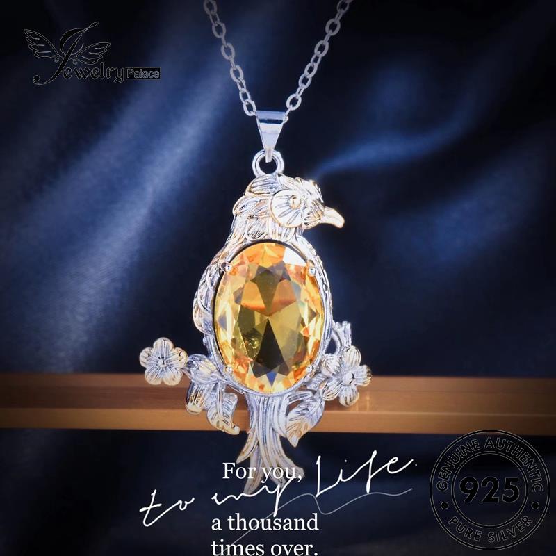 Jewelrypalace Eagle Kalung Perak Asli Citrine925 Wanita Creative N1414