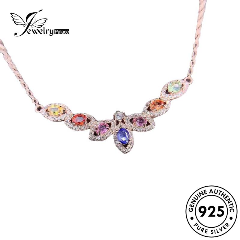 Jewelrypalace Capung Perak Wanita Indah Asli Moissanite Emas Berlian925 Kalung N1553