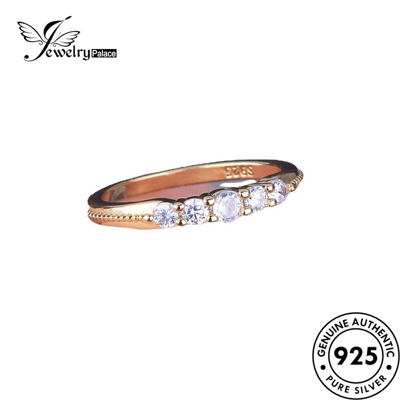 JEWELRYPALACE And Moissanite Perhiasan 925 korea Murni Aksesori Cincin Silver Fresh Silver Original Nikah Kawin Wanita Small Sterling Diamond Asli Perak Gold R2509