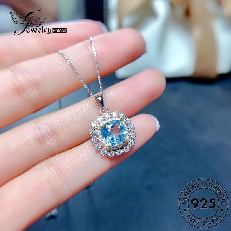 Perhiasantempat Wanita Kalung Kotak Set Perak Asli925 Moonstone S110