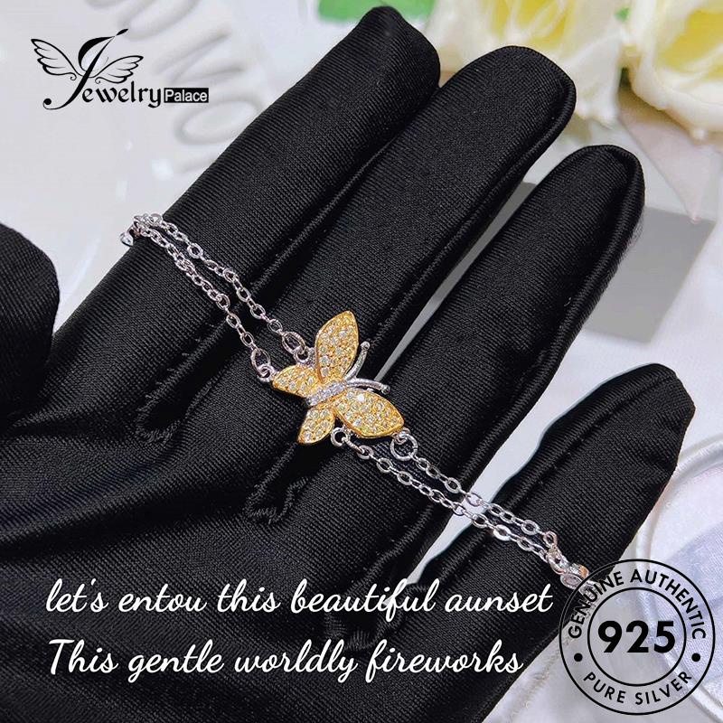 Jewelrypalace Kalung Perak Set Wanita Kupu925 Citrine Asli S449