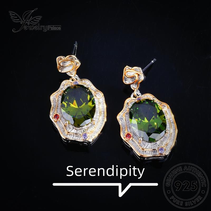 Tempat Perhiasan Wanita Zamrud925 Kalung Perak Asli Temperamen Set S528