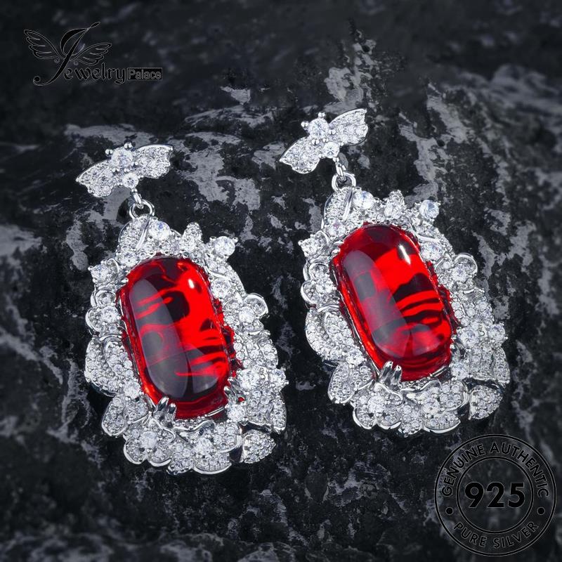 Jewelrypalace Ruby Original Kalung Wanita Set925Renda Perak S617