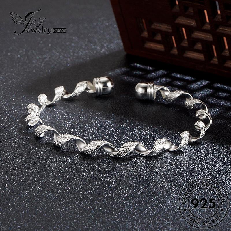 Tempat Perhiasan Wanita925 Gelang Perak Spiral Asli Kreatif B279