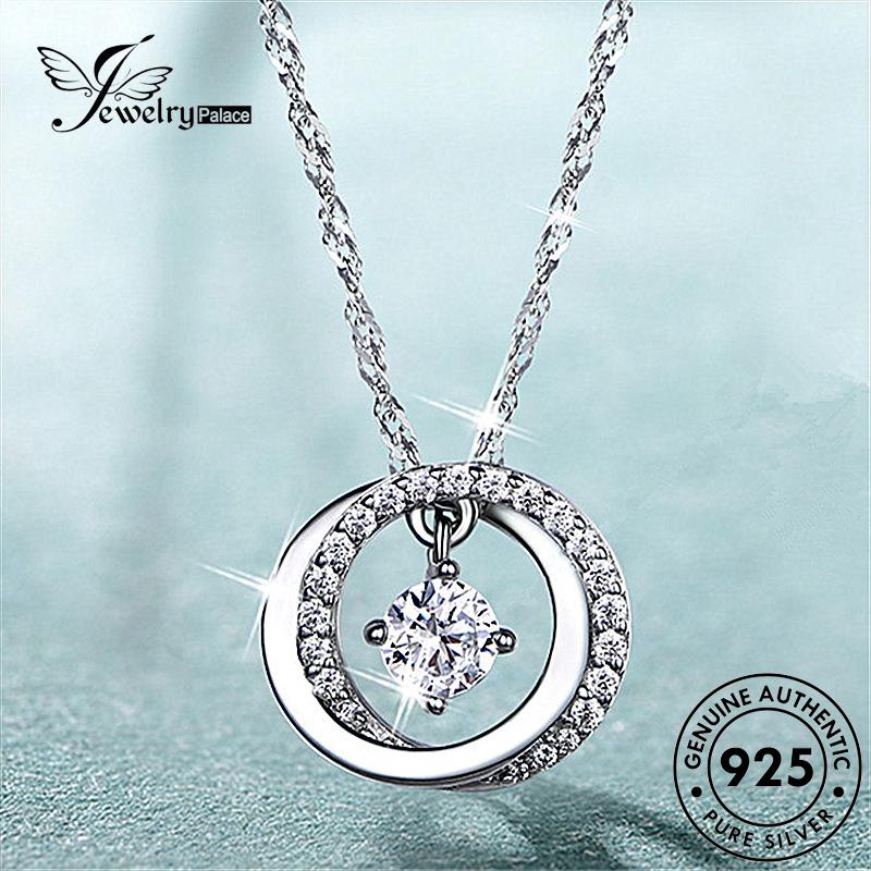 Jewelrypalace Berlian Asli Perak925 Kalung Wanita Agile Moissanite N175