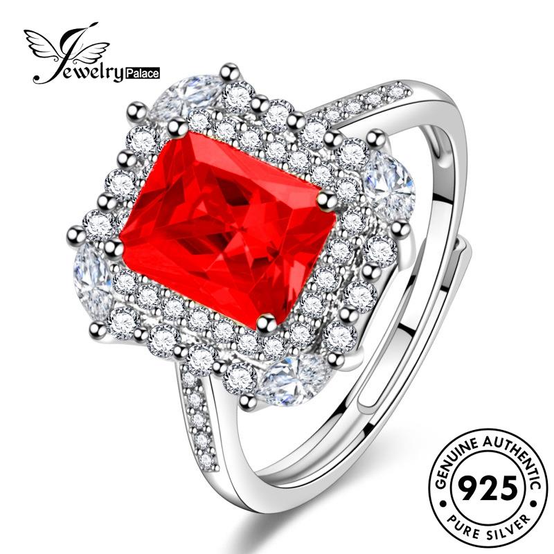 Jewelrypalace Cincin Perak Retro Citrine Wanita Asli Kotak925 R481