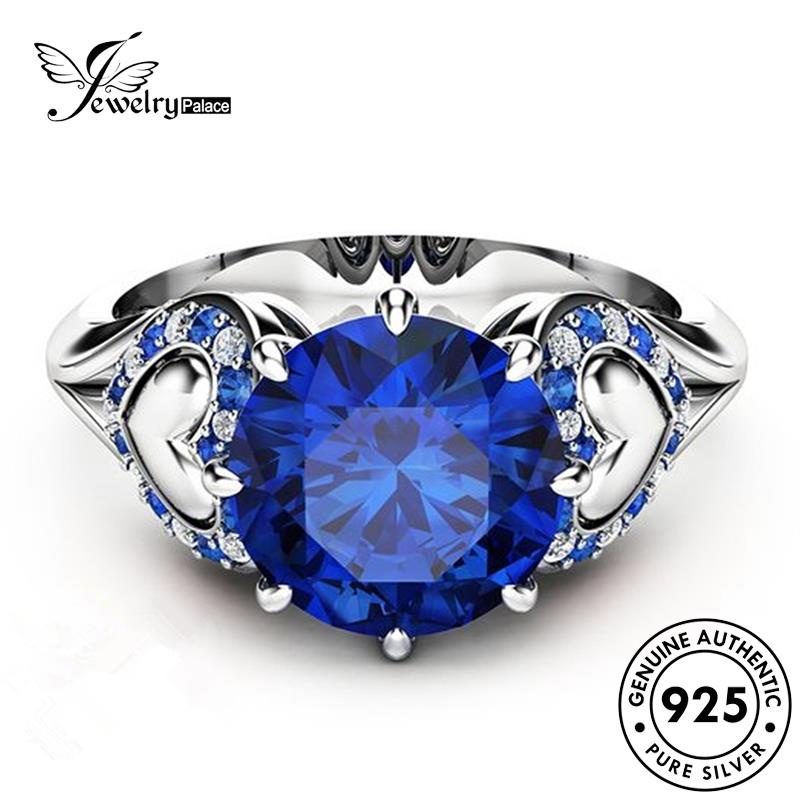 Jewelrypalace Cincin Perak Wanita Safir925 Kepribadian Cinta Asli R1440