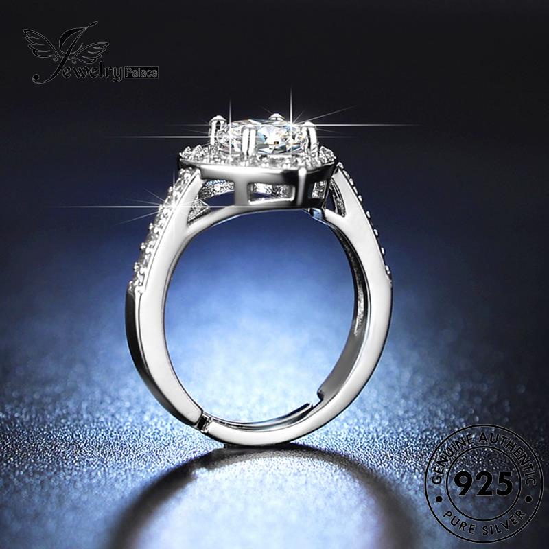 Jewelrypalace Indah Perak Asli Wanita Rings925 Berlian Moissanite Cinta R118