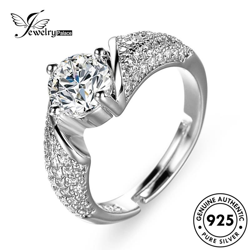 Jewelrypalace Empat Moissanite Perak Berlian925 Cakar Kreatif Asli Wanita Rings R167