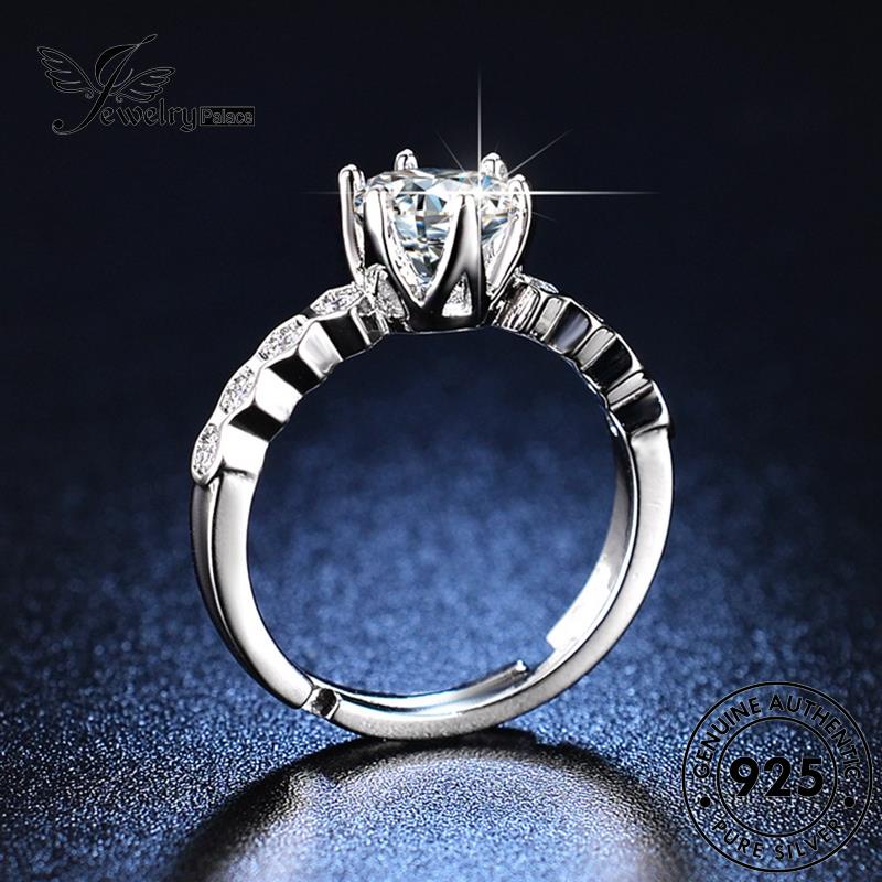 Jewelrypalace925 Sarang Wanita Perak Asli Kreatif Berlian Moissanite Rings R410