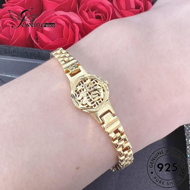 Perhiasantempat Wanita Gelang Fashion Bunga925 Gold Mobil Perak Asli B651