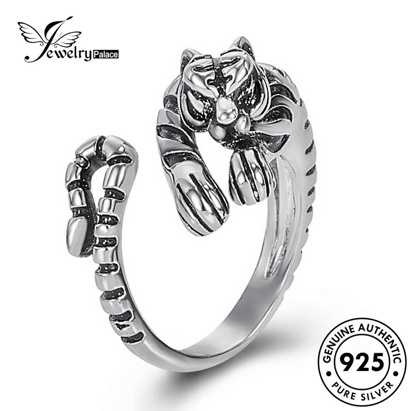 Jewelrypalace Cincin Wanita Retro925 Perak Asli Tiger R1750