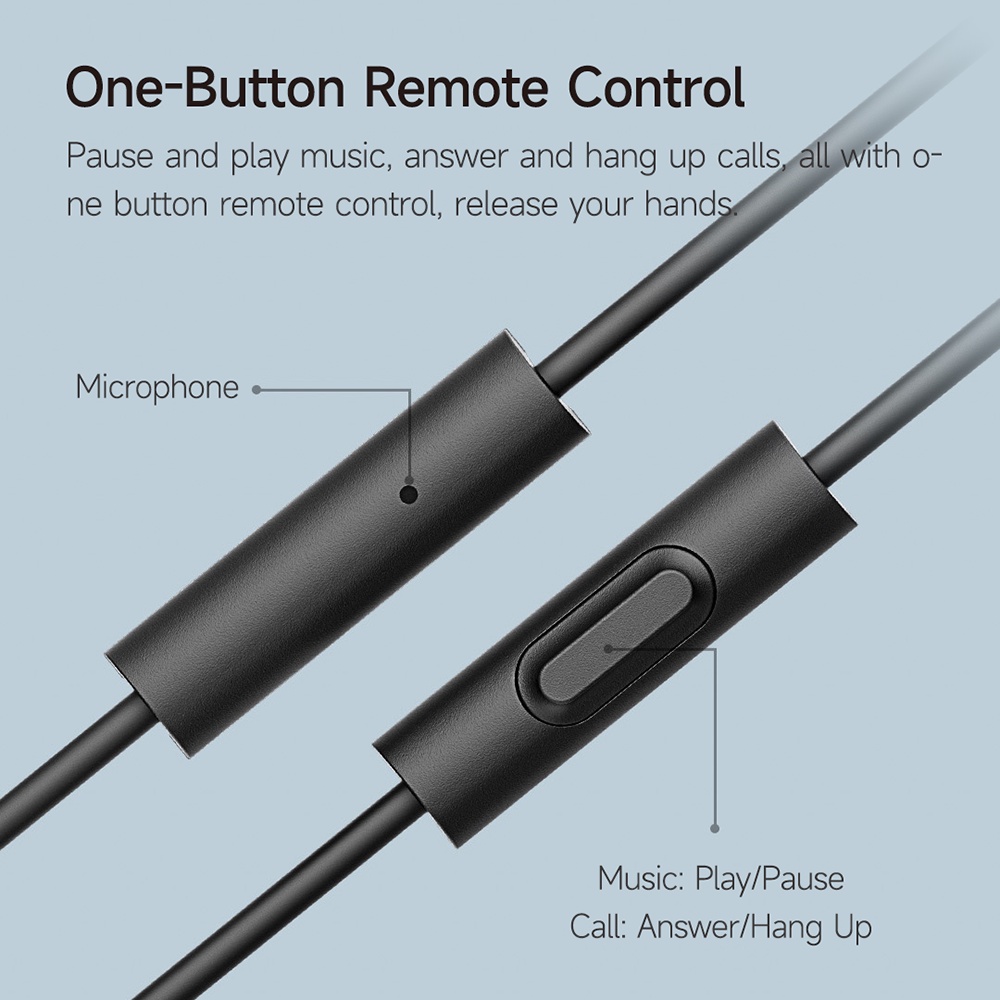 Xiaomi Headphone Kapsul Headset Stereo In-Ear 3.5mm Dengan Microphone Wire Control Earphone Untuk Game Music Movie