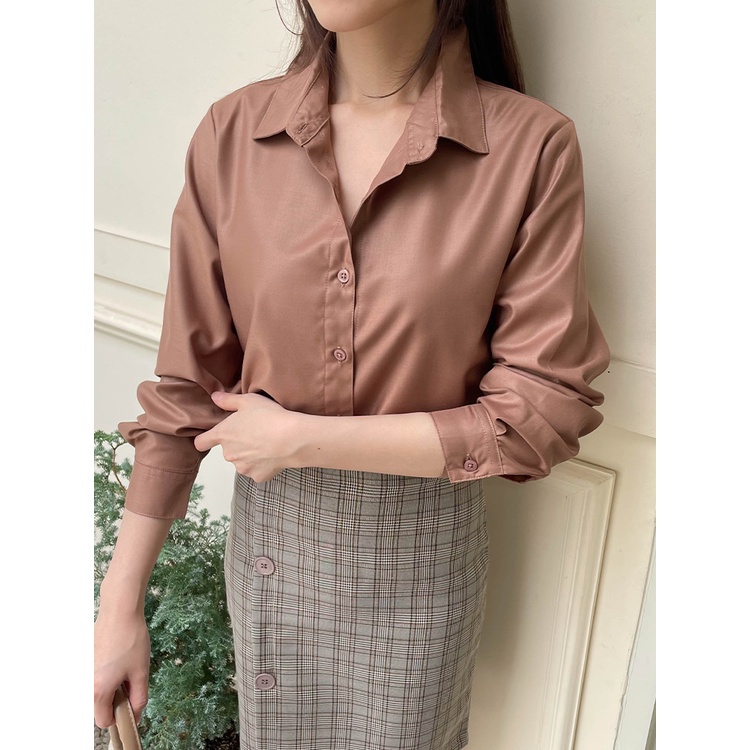 Kadaka T-0429 Kemeja Basic Wanita Long Sleeves