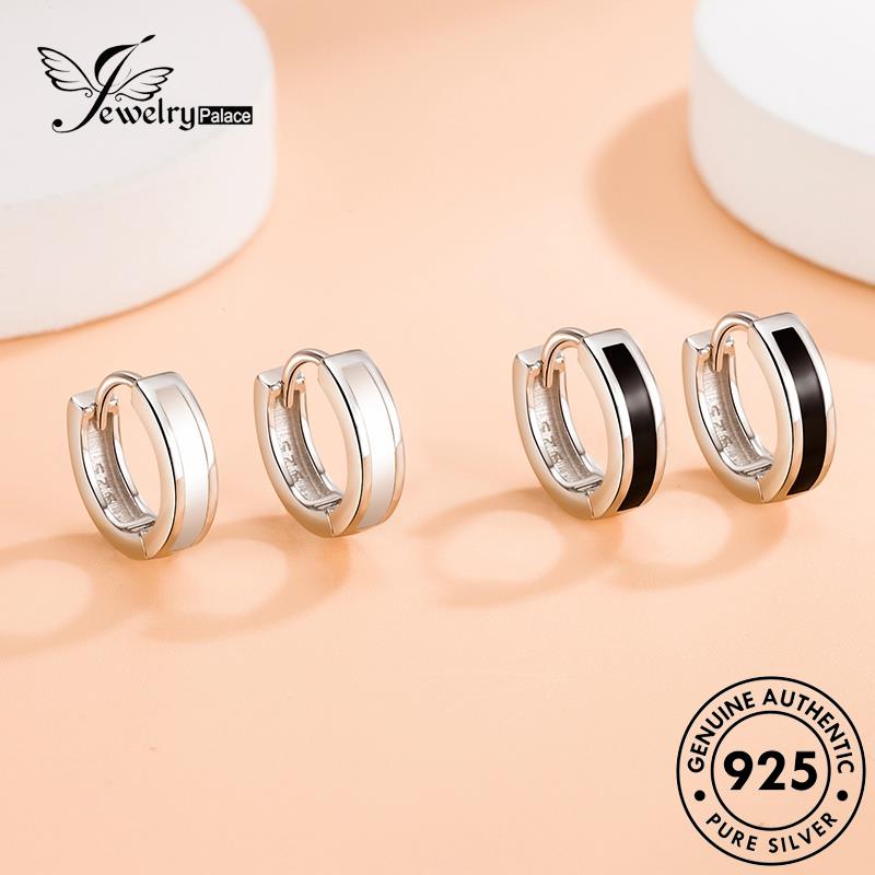 Jewelrypalace Anting Perak925 Asli Hoop Ring Simple Wanita E390