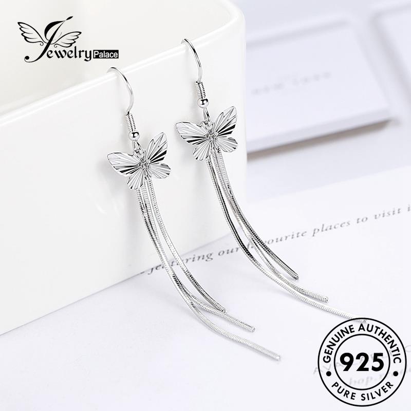 Jewelrypalace Anting Kupu-Kupu Temperamen925 Kait Wanita Perak Asli E435