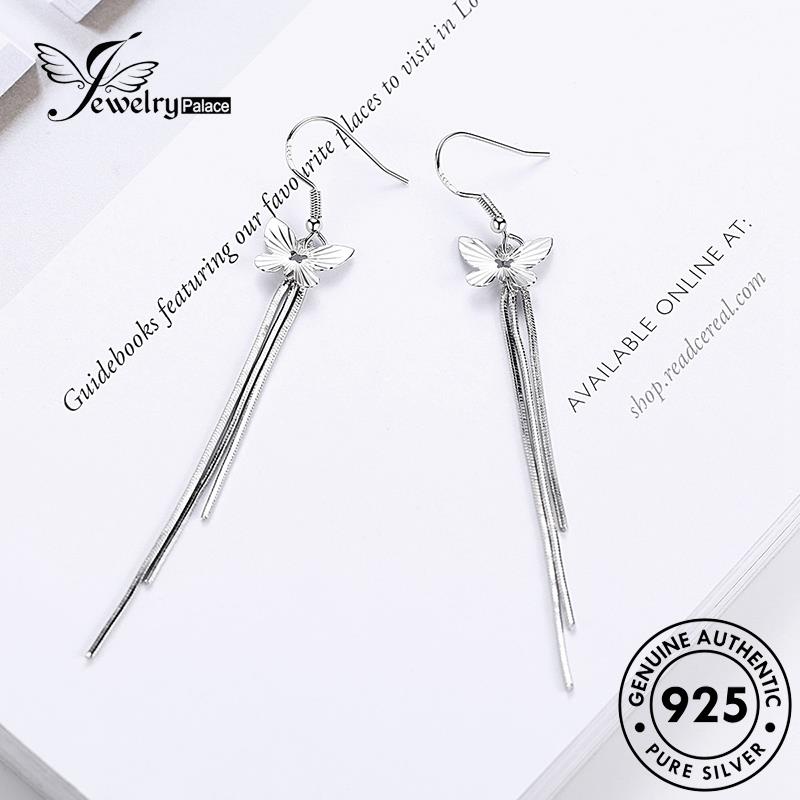 Jewelrypalace Anting Kupu-Kupu Temperamen925 Kait Wanita Perak Asli E435