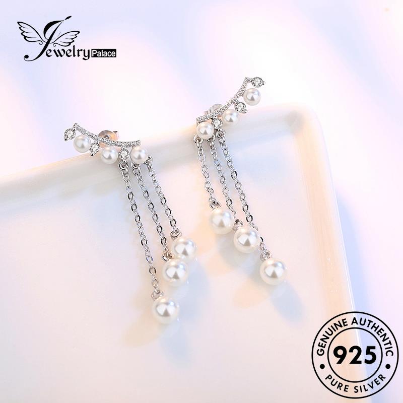 Jewelrypalace Mutiara925 Anting Berlebihan Wanita Stud Perak Asli E522