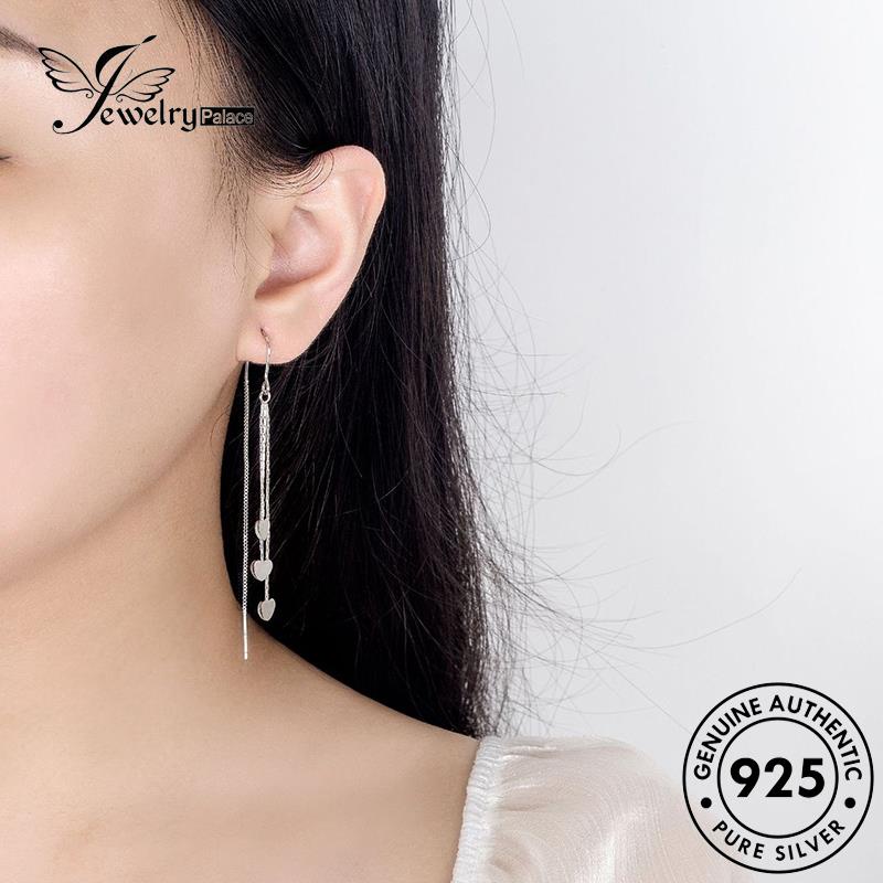 Jewelrypalace Hati Wanita Bentuk Anting Tetes Fashion Perak Asli925 E757