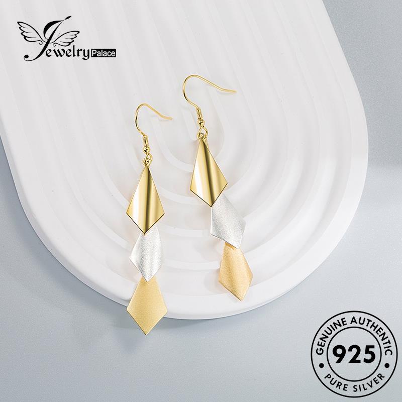 Jewelrypalace Wanita Asli925 Temperamen Pengait Anting Perak Berlian E767