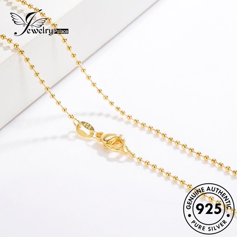 Jewelrypalace 925mutiara Emas Wanita Kalung Fashion Perak Asli N69