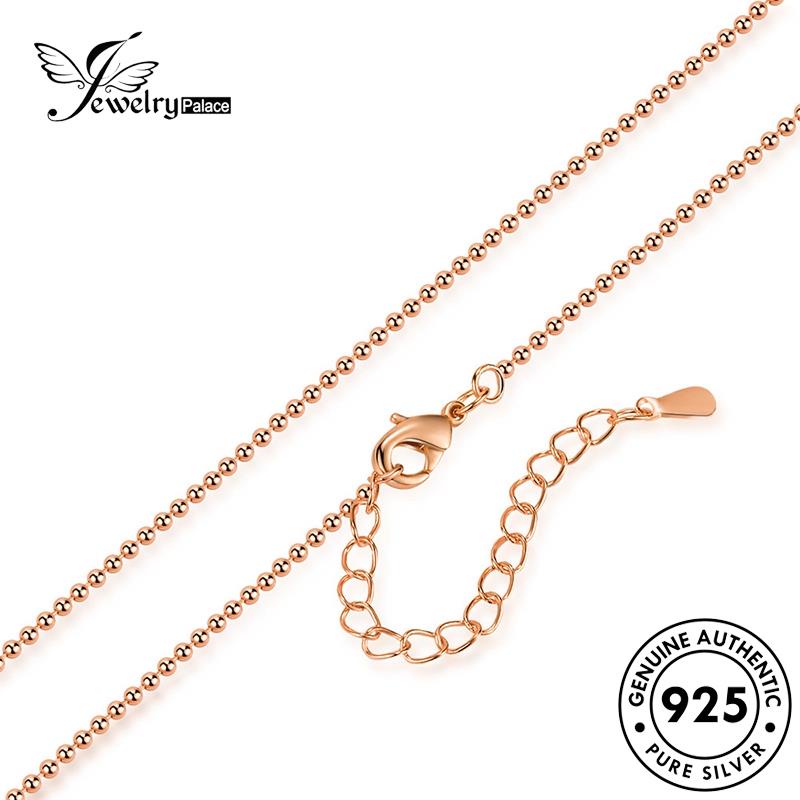 Jewelrypalace Kalung Fashion Beads Asli925 Wanita Silver Gold N79