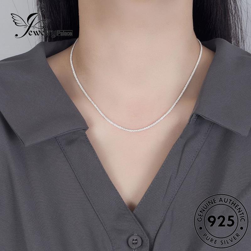 Jewelrypalace Starry Silver Simple925 Gold Kalung Wanita Asli N319
