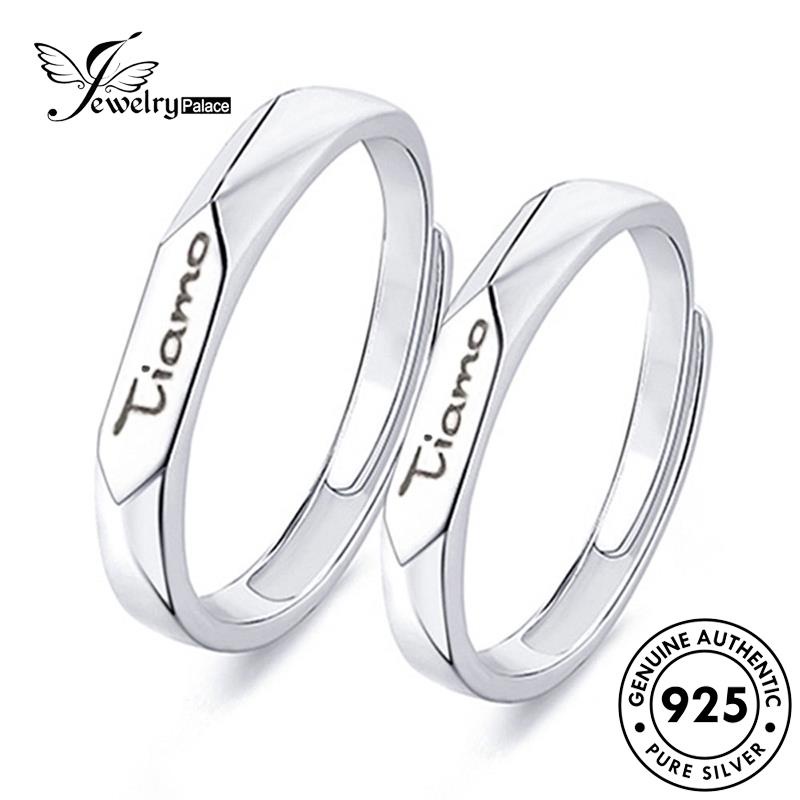 Jewelrypalace Simple You 925cincin Couple I Asli Love Perak R97
