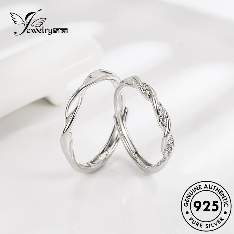Jewelrypalace Fashion Perak925 Cincin Couple Asli Mobius R297