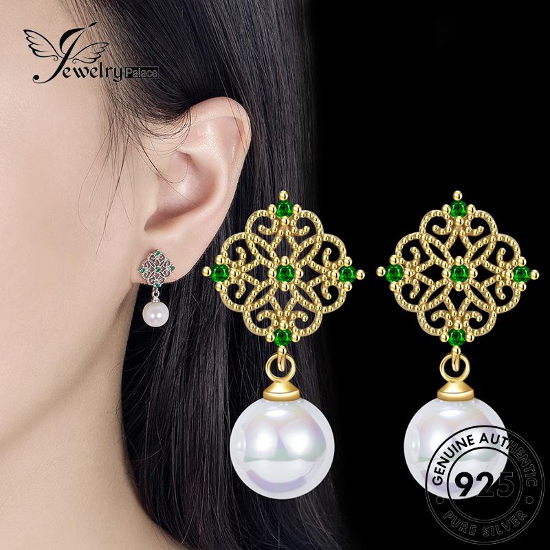 Jewelrypalace Anting Tusuk925 Mutiara Canggih Perak Wanita Asli E803