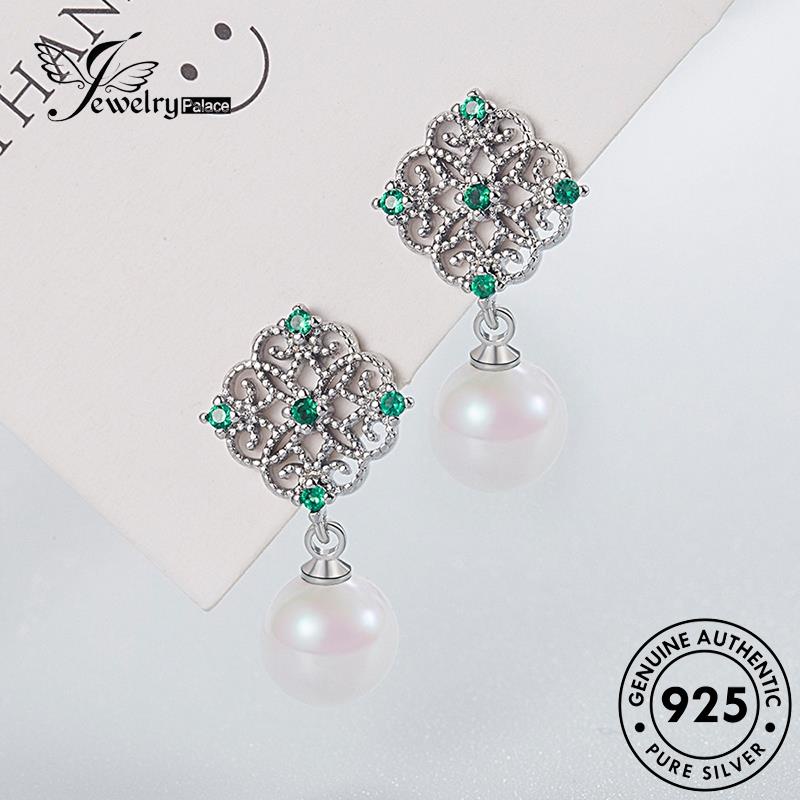 Jewelrypalace Anting Tusuk925 Mutiara Canggih Perak Wanita Asli E803