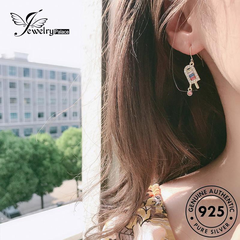 Jewelrypalace Hook Moissanite Cream Wanita Anting925 Ice Original Popsicle Perak Berlian E1038