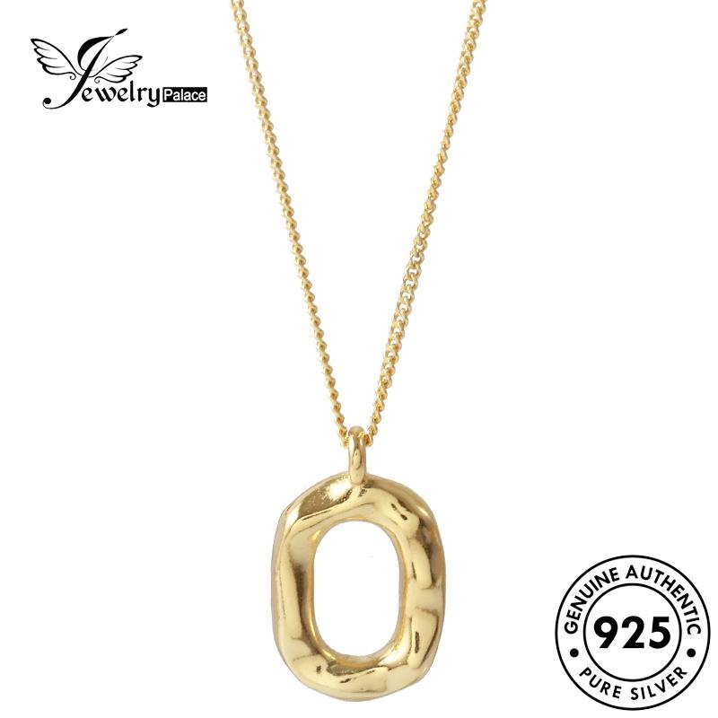 Jewelrypalace Emas Wanita Asli925 Kalung Lingkaran Simple Perak N638