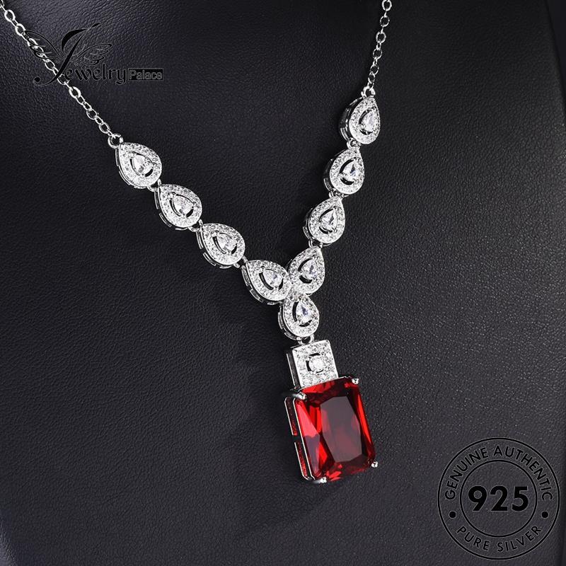 Jewelrypalace Silver Kalung Mewah Asli Ruby925 Wanita N1032