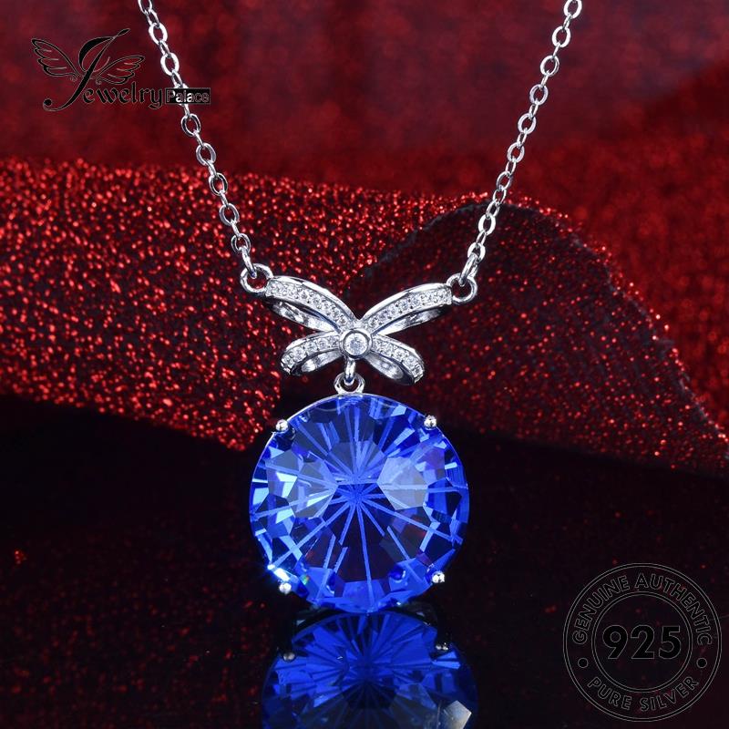 Jewelrypalace Kalung Perak925 Wanita Asli Bulat Fashion Citrine N1184