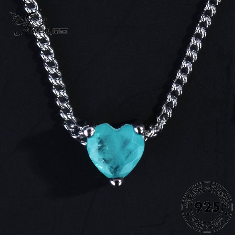 Jewelrypalace Sapphire Kalung Wanita Love Perak925 Kreatif Asli N1227