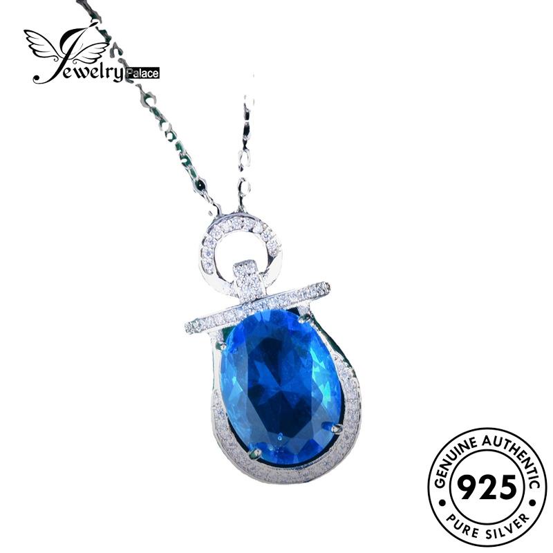 Jewelrypalace Sapphire Fashion Wanita Asli Kalung Perak925 N1304