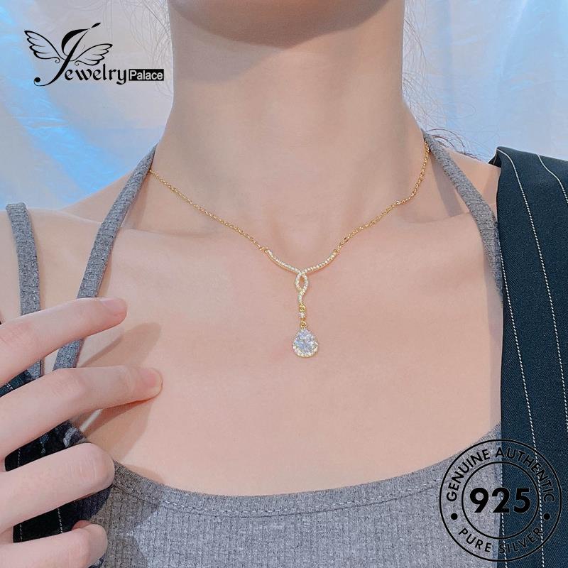 Jewelrypalace Sayap Fashion Emas Malaikat Perak Wanita925 Asli Kalung Berlian Moissanite N1342