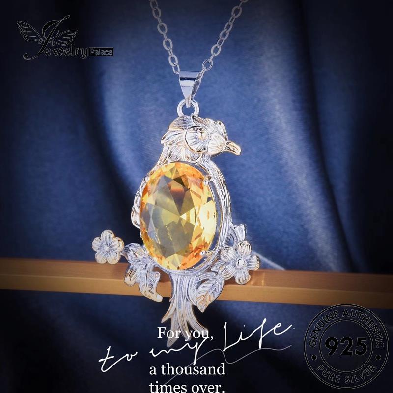 Jewelrypalace Eagle Kalung Perak Asli Citrine925 Wanita Creative N1414