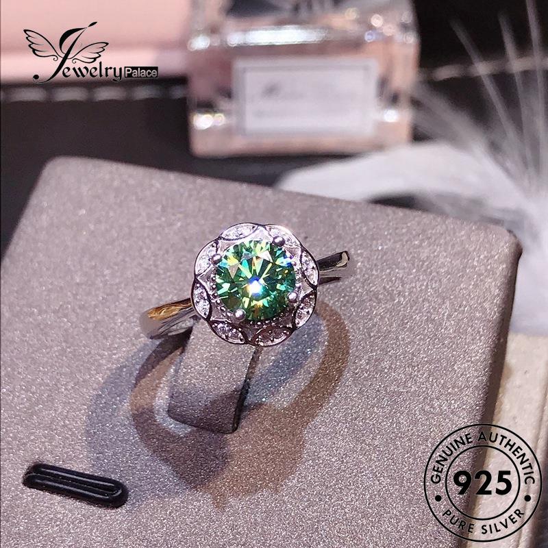 JEWELRYPALACE Kawin Aksesori Sterling Perhiasan And Silver Cincin Hearts Silver Perak Arrows korea Personality Wanita Nikah Asli Murni 925 Original Emerald R1912