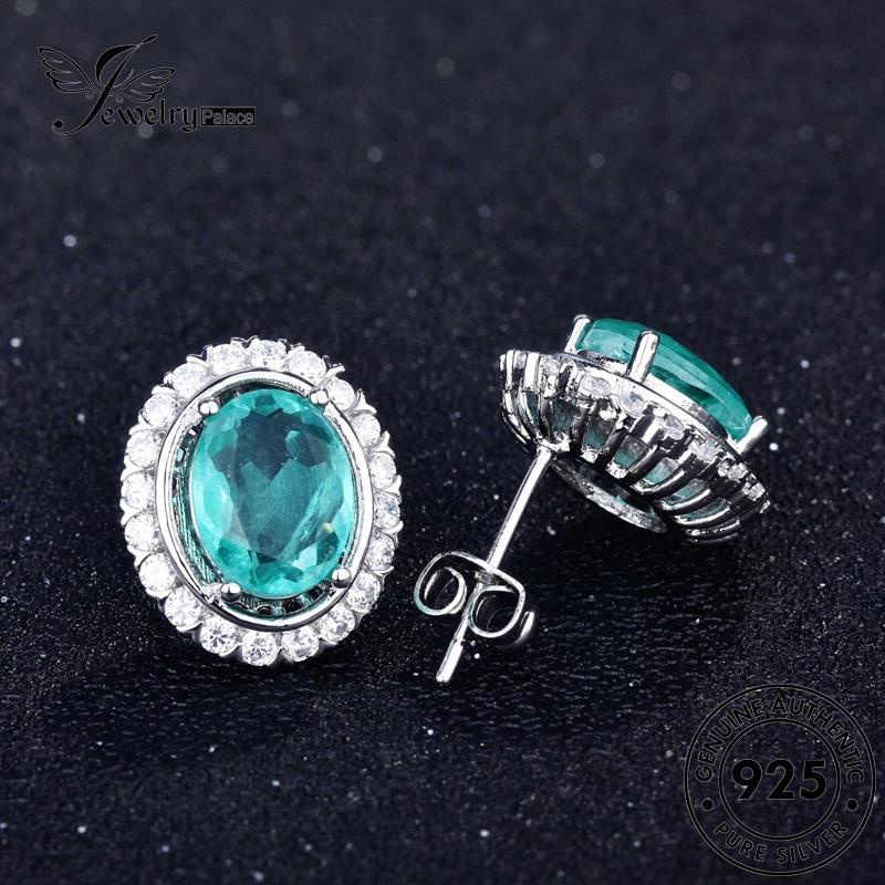 Jewelrypalace Kalung Wanita Asli Mulia925 Aquamarine Set Perak S90