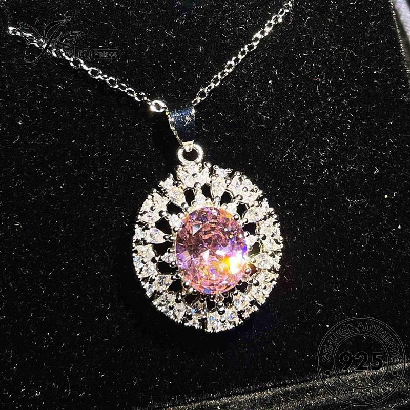 Jewelrypalace Kalung Wanita Perak Amethyst925 Kreatif Bentuk Asli Set Telur S126