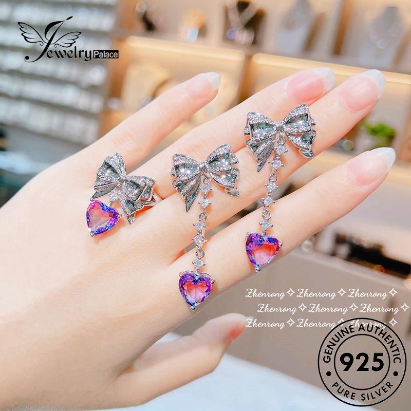 Jewelrypalace Amethyst Set Perak925 Asli Kreatif Jumbai Kalung Wanita S244