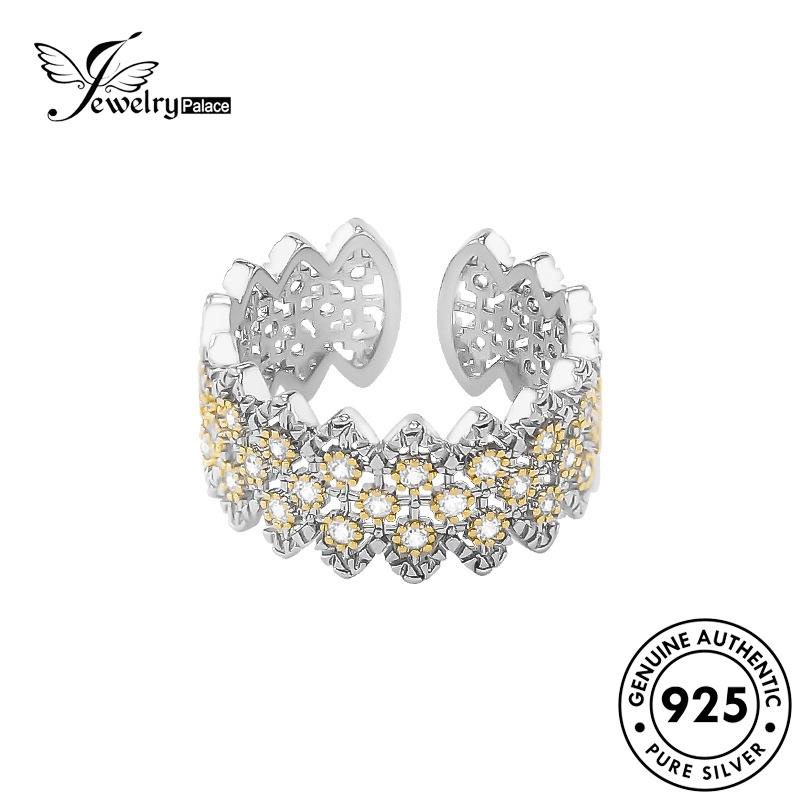 Tempat Perhiasan Wanita925 Set Kalung Asli Vintage Lace Silver S209