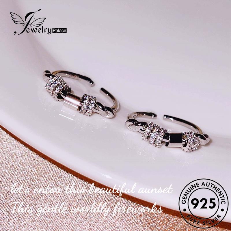Jewelrypalace Luck Set Perak Asli Kalung Wanita Berlian925 Bagus Moissanite S450