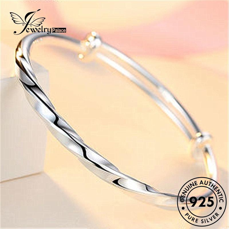 Jewelrypalace Gelang Perak Wanita Asli Twist925 Simple B71