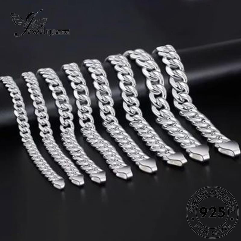 Jewelrypalace Gelang Pria Perak925 Asli Pecut Fashion B376