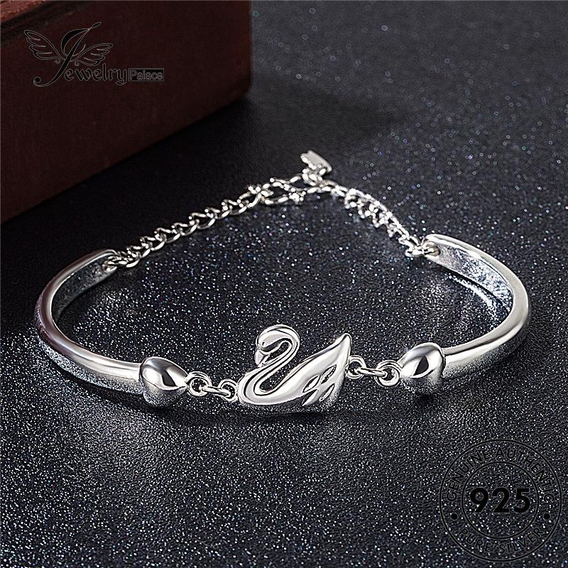 Jewelrypalace Fashion Wanita Gelang Swan Asli Perak925 B501